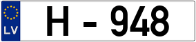 Trailer License Plate